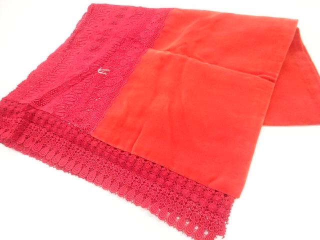 ビロードレース花模様ショール